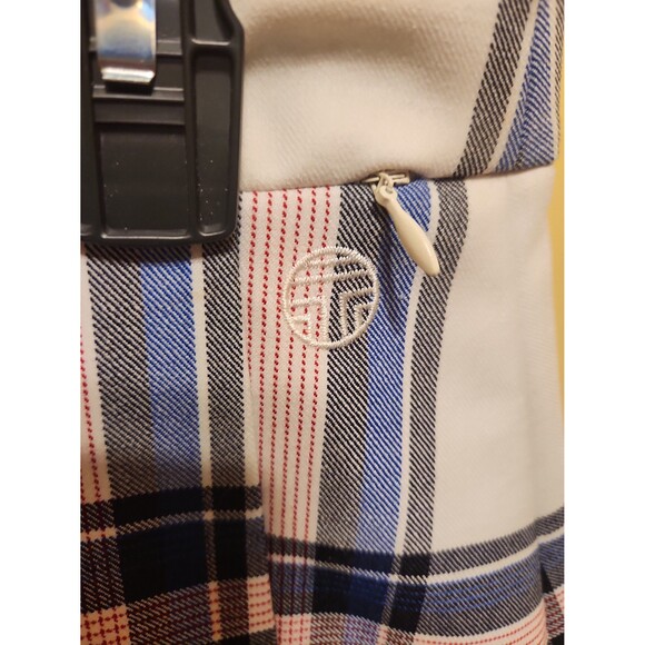 Tory Burch Tory Sport Plaid Pleated Athletic Skirt Size 8 - Picture 3 of 8